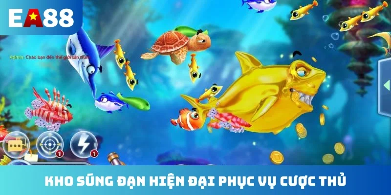 Kho súng đạn hiện đại phục vụ cược thủ
